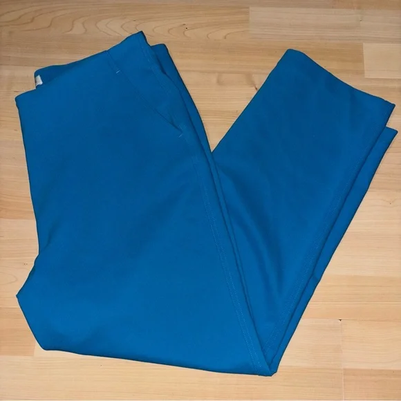 Rachel Zoe Women Hi-Rise Size 14 Waist Slim Leg Ankle Blue Trouser Pants Office - Picture 9 of 9
